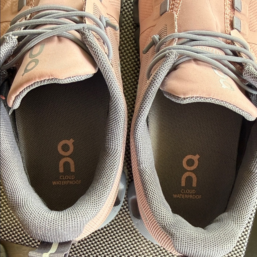 On Running Blush and Charcoal Sneakers - Picture 2 of 8